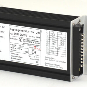 Rückseite Signalgenerator SGU 2557 mit Anschlüssen
