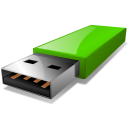 Icon USB-Stecker grün – Power over Ethernet PoE